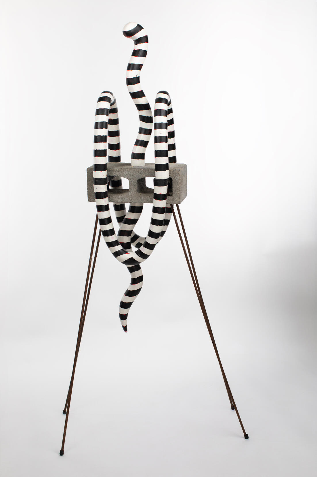 Wood, Rebar, Cinderblock,